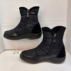 Blondo Black Boots with Quilted Upper and Side Zippers